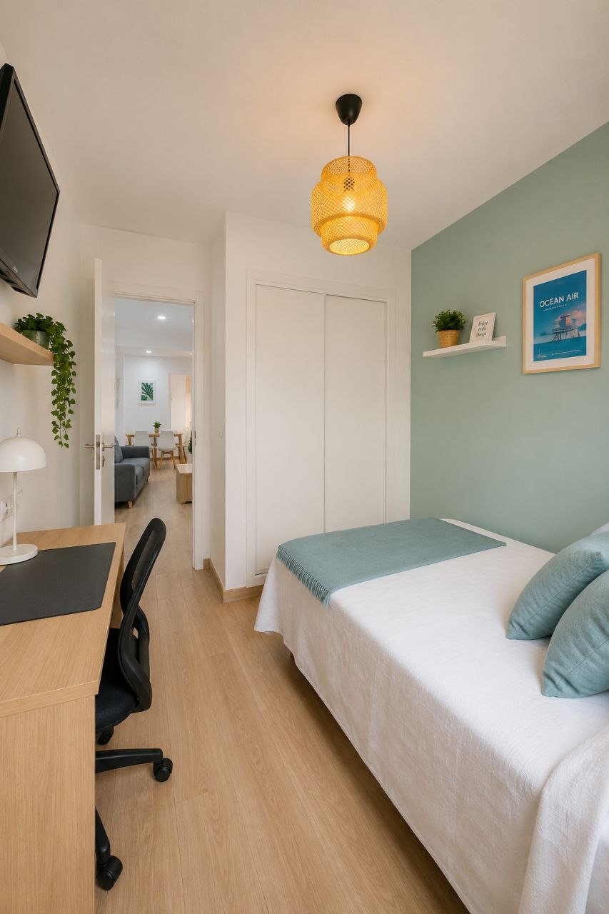 Habitación luminosa en piso compartido en Valencia — 7