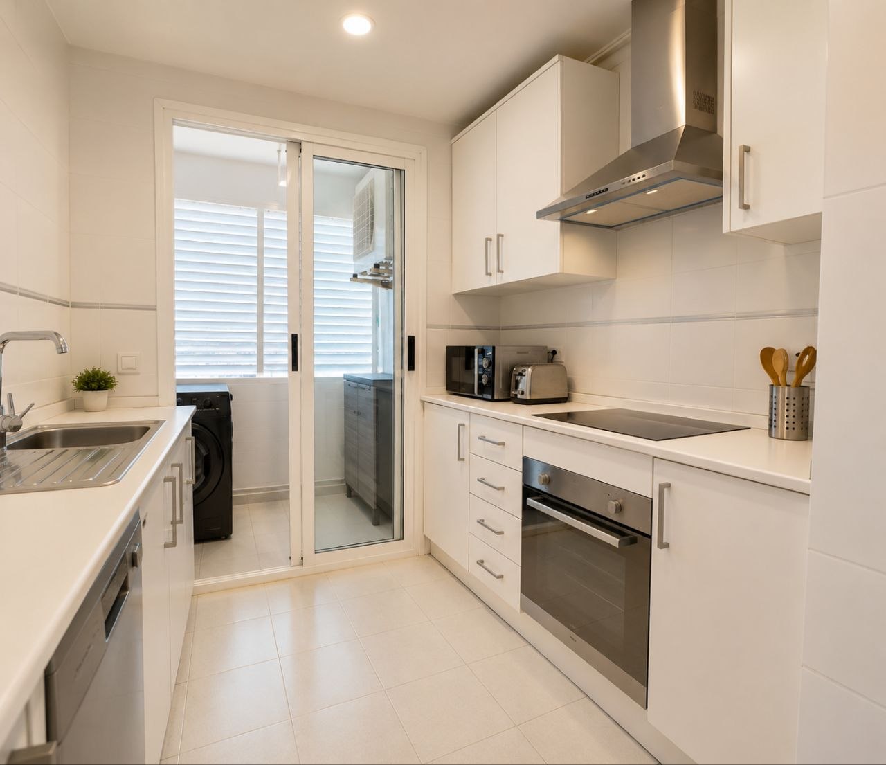 Habitación luminosa en apartamento reformado en Alicante — 2